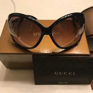 Brand new Gucci Black Bamboo sunglasses
